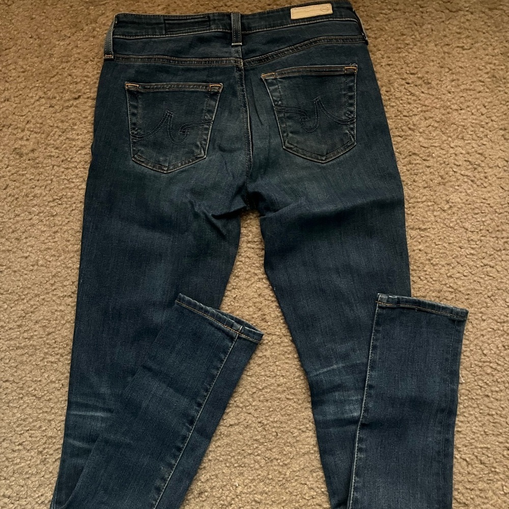 AG Adriano Goldschmied Dark Blue Boyfriend Jeans - Picture 2 of 3
